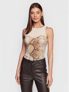 Guess Top W3RP29 KAZS0 Béžová Slim Fit