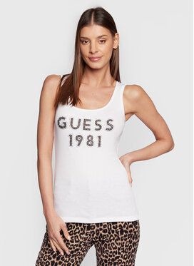 Guess Top Tank Top W3RP07 K1814 Biela Slim Fit