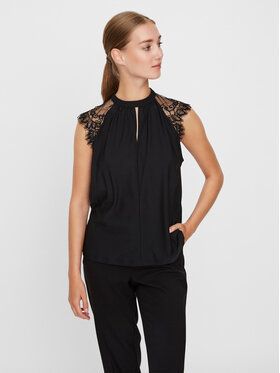 Vero Moda Blúzka Milla 10226072 Čierna Regular Fit