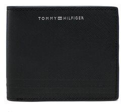 Tommy Hilfiger Veľká pánska peňaženka Th Business Leather Cc And Coin AM0AM10982 Čierna