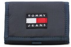 Tommy Jeans Veľká pánska peňaženka Tjm Heritage Trifold AM0AM10637 Tmavomodrá