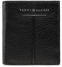 Tommy Hilfiger Malá pánska peňaženka Th Central Trifold AM0AM10613 Čierna