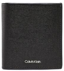 Calvin Klein Malá pánska peňaženka Ck Median Trifold 6Cc W/Coin K50K509988 Čierna