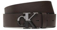 Calvin Klein Jeans Pánsky opasok Round Mono Plaque Belt 35Mm K50K510154 Hnedá