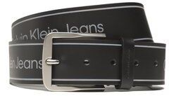 Calvin Klein Jeans Pánsky opasok Round Classic Belt Aop 40Mm K50K510159 Čierna