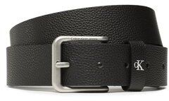 Calvin Klein Jeans Pánsky opasok Round Classic Belt 35mm K50K510156 Čierna