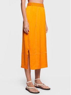 American Vintage Midi sukňa Widland WID13CE23 Oranžová Regular Fit