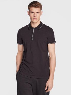 Armani Exchange Polokošeľa 8NZF71 ZJH2Z 1200 Čierna Regular Fit