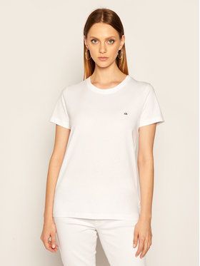 Calvin Klein Tričko K20K202132 Biela Regular Fit