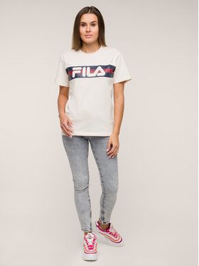 Fila Tričko Azrielle Graphic 687222 Béžová Regular Fit