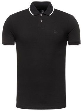 Armani Exchange Polokošeľa 8NZF75 Z8M5Z 1200 Čierna Regular Fit