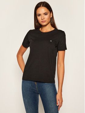 Calvin Klein Tričko Logo C-Neck K20K202132 Čierna Regular Fit