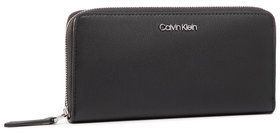 Calvin Klein Veľká dámska peňaženka Ck Must Ziparound Lg K60K606698 Čierna