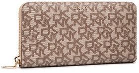 DKNY Veľká dámska peňaženka Bryant-New Zip Arou R831J658 Béžová