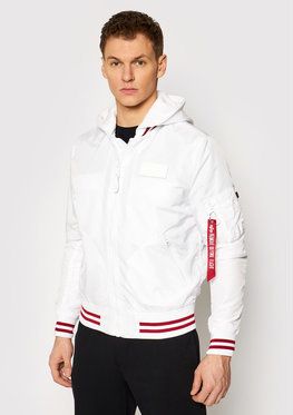 Alpha Industries Bundy bomber Ma-1 Tt 126108 Biela Regular Fit