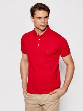 Tommy Hilfiger Polokošeľa 1985 MW0MW17771 Červená Slim Fit