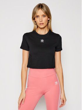 adidas Tričko Crop Top GN2802 Čierna Regular Fit