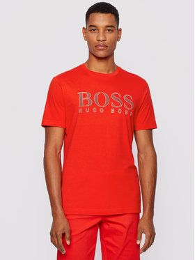 Boss Tričko 5 50448306 Červená Regular Fit