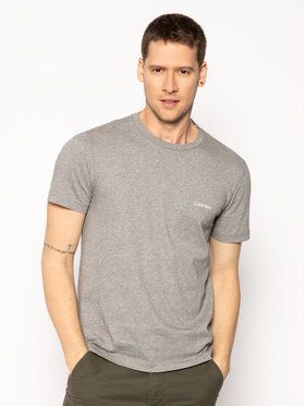 Calvin Klein Tričko Chest Logo K10K104062 Sivá Regular Fit