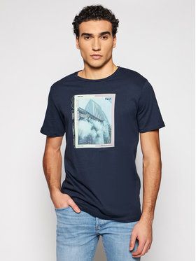 Jack&Jones Tričko Allround 12185706 Tmavomodrá Regular Fit