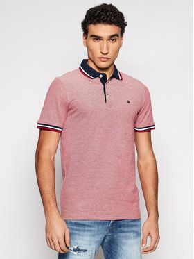 Jack&Jones Polokošeľa Paulos 12136668 Červená Slim Fit