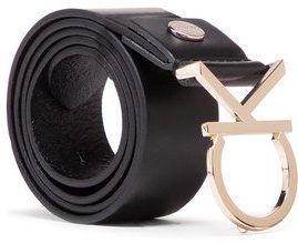 Calvin Klein Dámsky opasok Ck Adj.Logo Belt 3.5Cm K60K602141 Čierna