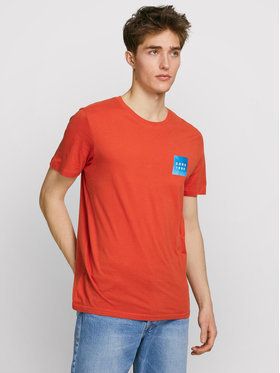 Jack&Jones Tričko Frank 12189209 Oranžová Slim Fit