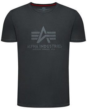 Alpha Industries Tričko Basic T Oildye 116515 Čierna Regular Fit