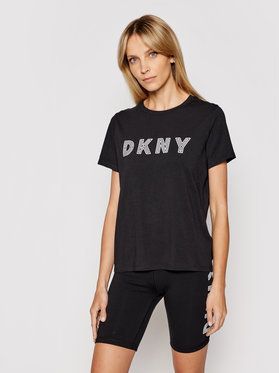 DKNY Sport Tričko DP0T7440 Čierna Regular Fit