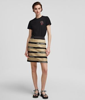 Sukňa Karl Lagerfeld Kl Jacquard Skirt