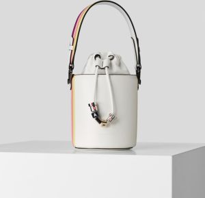 Kabelka Karl Lagerfeld K/Charms Stripes Small Bucket