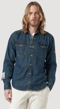 Košeľa La Martina Man Shirt L/S Heavy Cotton Denim Regular Fit galéria