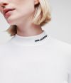 Sveter Karl Lagerfeld Logo Mock Neck Sweater galéria