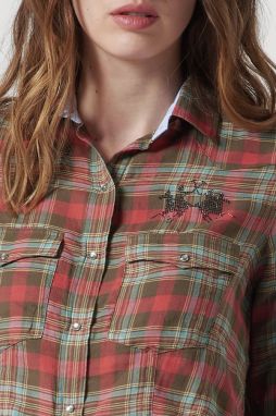 Košeľa La Martina Woman Shirt L/S Checked Twill galéria