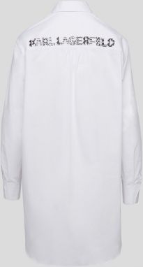 Košeľa Karl Lagerfeld Embellished Tunic Shirt galéria