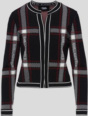 Sveter Karl Lagerfeld Classic Check Cardigan galéria