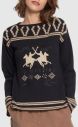 Sveter La Martina Woman Cot Tricot Crew Neck Gg7 galéria