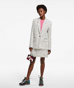 Sako Karl Lagerfeld Long Boucle Jacket