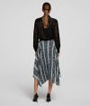 Sukňa Karl Lagerfeld Snake Printed Pleated Skirt galéria