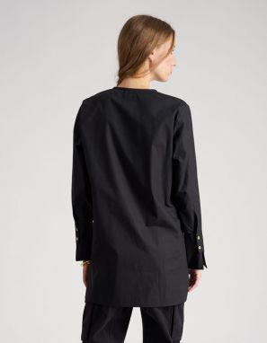 Blúzka La Martina Woman Shirt L/S Silky Poplin galéria