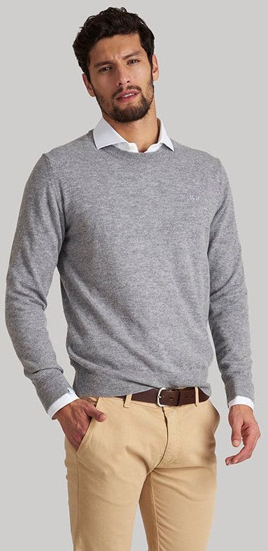 Sveter La Martina Man Tricot Crew Neck Blended C