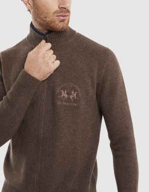 Sveter La Martina Man Tricot Full Zip Lamb Gg5 galéria