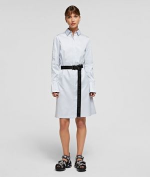 Šaty Karl Lagerfeld Chintz Poplin Shirt Dress
