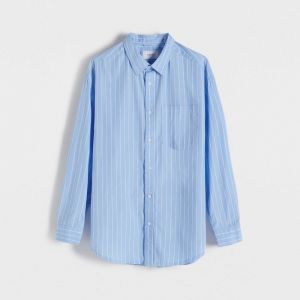 Reserved - Oversize košeľa - Modrá