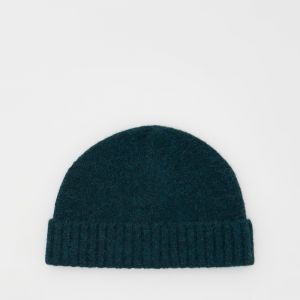 Reserved - Čiapka beanie s prímesou alpaky - Khaki