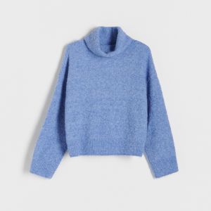 Reserved - Rolákový sveter - Modrá