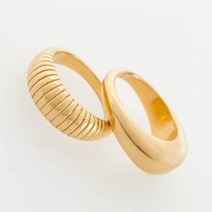 Reserved - Súprava 2 prsteňov - Zlatá