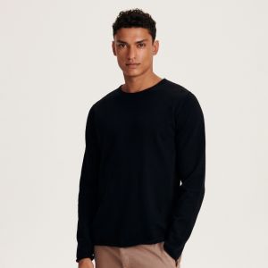 Reserved - Bavlnený sveter - Čierna
