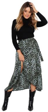 Saténová leopardí Madax sukne