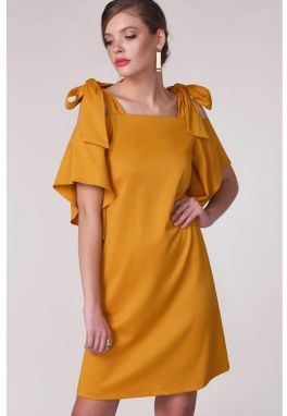 Tunikové šaty v horčicovo žltej galéria